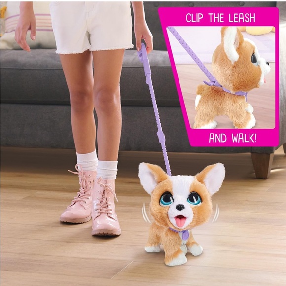 furReal Poop-A-Lots Corgi Interactive 8-inch Walking Plush Stuffed Animal - Picture 1 of 11